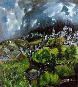 El Greco View of Toledo oil painting on canvas